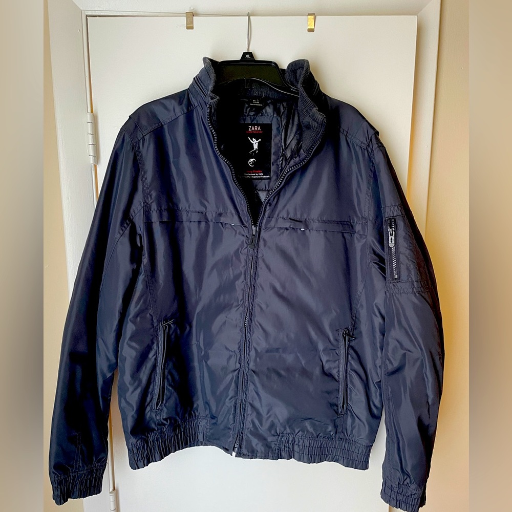Zara Jacket navy blue good condition